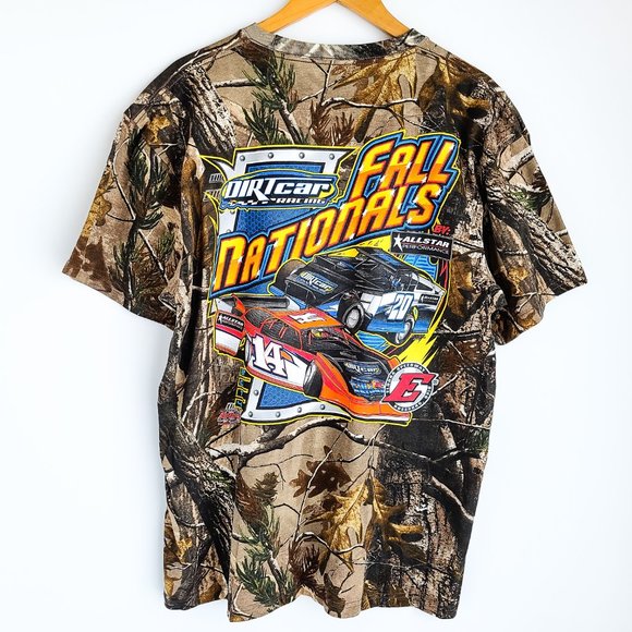 Russell Outdoors Fall Nationals Dirt Car Racing Como All Over Print T-Shirt XL - Picture 5 of 8